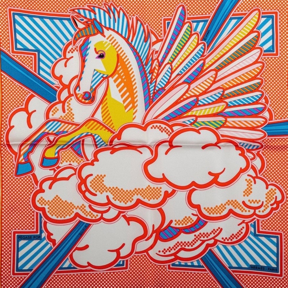 Hermes 45 cm silk scarf